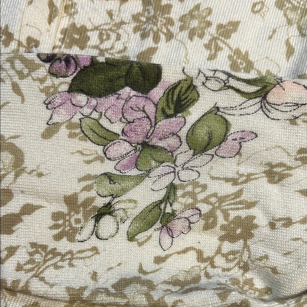 Floral Cream Cardigan Anthropologie HWR M MEDIUM - Picture 3 of 6